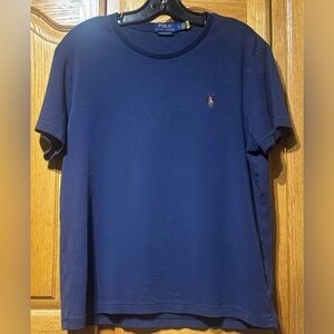 Polo Ralph Lauren Men's Navy Blue Short Sleeve Tee Large EUC